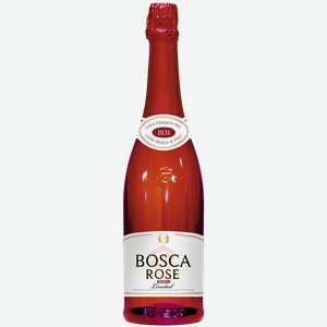 Напиток винный BOSCA Rose розовый полусладкий газированный (Литва), 0,75л