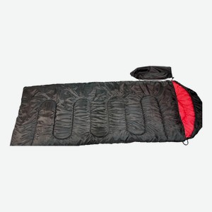 Спальный мешок Камуфляж для кемпинга и походов черно-красный 180 х 75 см