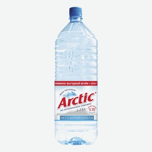 Вода питьевая артезианская Arctic негазированная 1,25 л