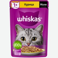 Корм для кошек   Whiskas   Курица в желе, влажный, 75 г
