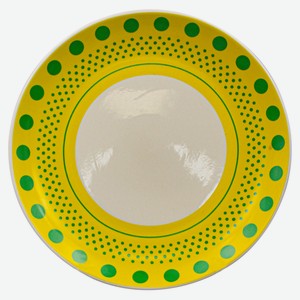 Тарелка «Дулевский фарфор» Желтый орнамент, 270 мм