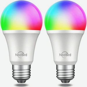 Умная лампа Nitebird Smart bulb 2 шт. E27 RGB 9Вт 800lm Wi-Fi (2шт) [wb4-2 pcs/pack]