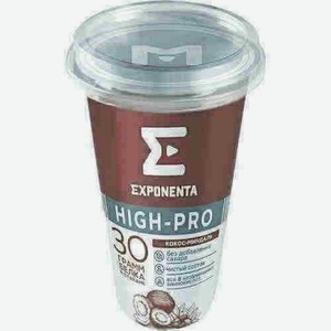 Напиток Кисломолочный Exponenta High Pro Кокос-миндаль 250г.товар Представлен Не Во Всех Магазинах