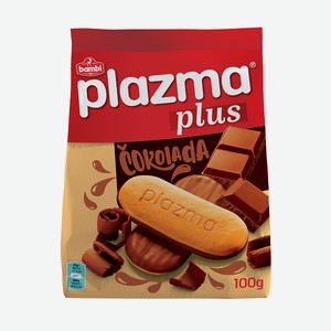 Печенье Plazma Plus cokolada 100г (Мултон)