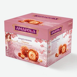 Набор конфет Amapola фундук и ваниль 100 г (РУСКО)