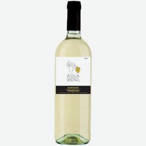 Вино Арла Нова, Треббьяно Рубиконе, белое, сухое, ординарное, сортовое, 0,75л., 10,5%