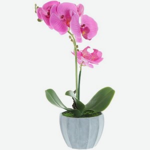 Цветок искусственный в горшке Fuzhou Light орхидея 2 цвета 40 см