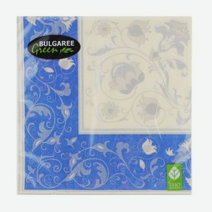 Салфетки бумажные Bulgaree Green Белла трехслойные 33х33 см 20 шт
