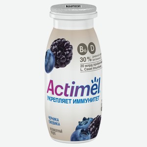 Кисломолочный напиток Actimel черника-ежевика 2.5%, 100 г