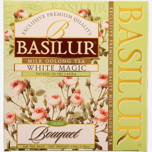 Чай зеленый Basilur White Magic, 100 шт., 150 г