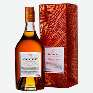 Коньяк Cognac Godet V.S.O.P Original in gift box 0,7l