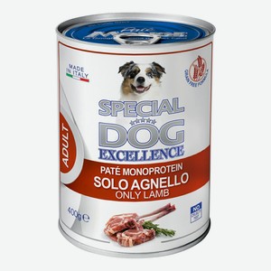 Влажный корм для собак Special Dog Excellence Monoprotein ягненок 400 г