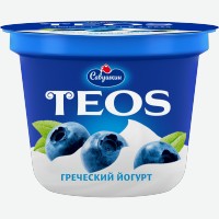 Йогурт   Teos   Греческий с черникой, 2%, 250 г