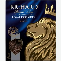 Чай   Richard   Royal Earl Grey черный с бергамотом в пакетиках, 100 шт