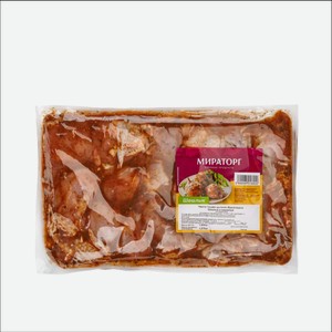 Шашлык из мяса цыпленка  Мираторг  в маринаде охл. 1кг