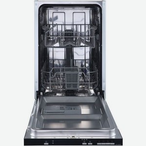 Встраиваемая посудомоечная машина ZIGMUND & SHTAIN DW 139.4505 X, узкая, ширина 44.5см, полновстраиваемая, загрузка 9 комплектов, нержавеющая сталь