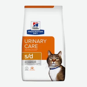 Hill s Prescription Diet s/d Urinary Care сухой диетический, для кошек при профилактике мочекаменной болезни (МКБ), с курицей (1,5 кг)