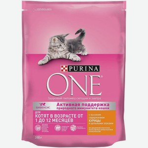 Purina One корм для котят всех пород, курица (200 гр)