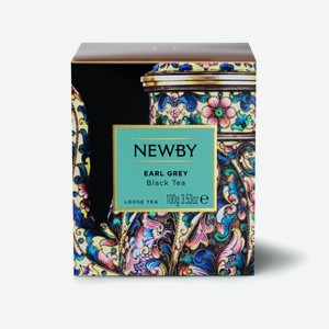 Чай Newby Earl Grey черный листовой, 100г Индия