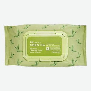 Салфетки для снятия макияжа с экстрактом зеленого чая The Chok Chok Green Tea No-Wash Cleansing Tissue 100шт
