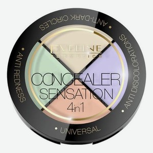 Палетка корректоров для лица Concealer Sensation 4 in 1 4,4г