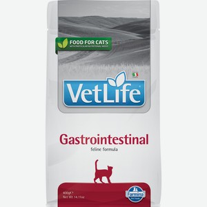 Сухой корм для кошек Farmina Vet Life Gastrointestinal Диетический при заболеваниях ЖКТ с курицей 400 г