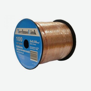 Акустический кабель Technolink 2x0,50 кв.мм 100м (ч/к)