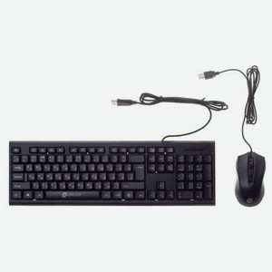 Набор клавиатура+мышь Oklick 620M черный