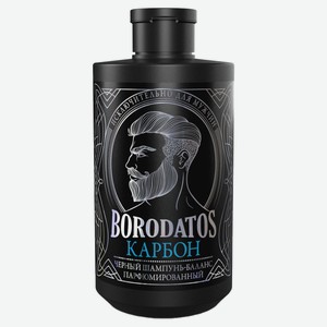 Шампунь-баланс для волос Borodatos Карбон черный, 400 мл