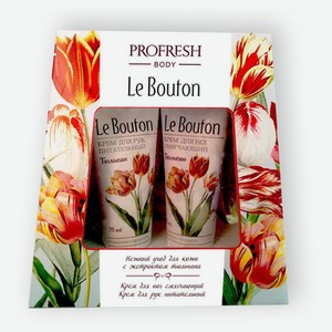Набор подарочный Le Bouton Крем для рук питательный 75мл+Крем для ног смягчающий 75мл