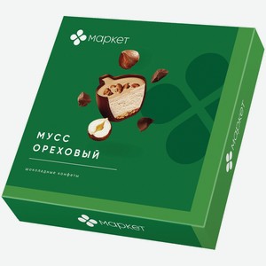 Конфеты Ореховый Мусс шоколадные в коробке Маркет, 104г