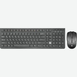 Комплект (клавиатура+мышь) Defender Columbia C-775, USB, беспроводной, черный [45775]