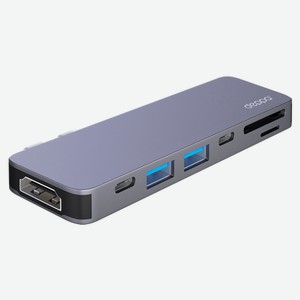 Переходник Deppa Адаптер USB-C 7-в-1 графит