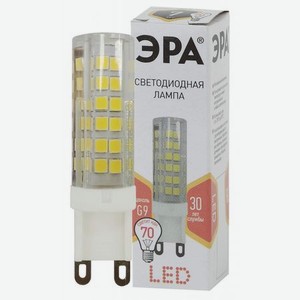 Лампа LED JCD-7W-CER-827-G9 ЭРА (кукуруза кер., капсюль, 7Вт, 220В, теплый, G9)