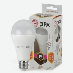 Лампа ЭРА LED A65-19W-827-E27 груша теплый свет