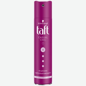 Лак для укладки TAFT® Кэжуал шик Подвижная фиксация невесомый, 225мл