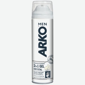 Гель ARKO® MEN 2в1 для бритья и умывания Кристал, 200мл
