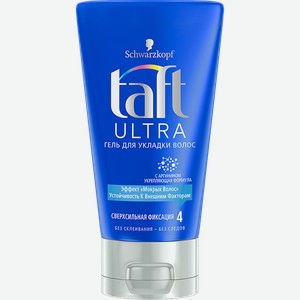 Гель для волос TAFT®, Ультра, с эффектом мокрых волос Сверхсильная фиксация, 150мл