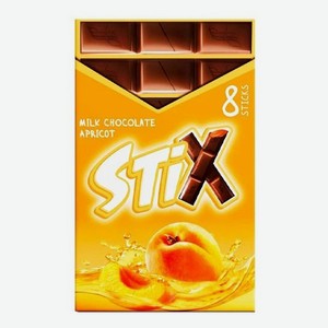 Шоколад Stix La Conte de fees с начинкой со вкусом абрикоса 152 г