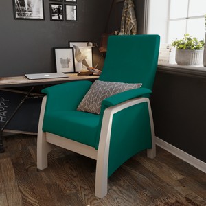 Lazurit Мягкое кресло-глайдер Вельс Зелёный 840 мм 740 мм 105 мм
