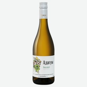 Вино «Адагум» Рислинг белое сухое Россия, 0,75 л