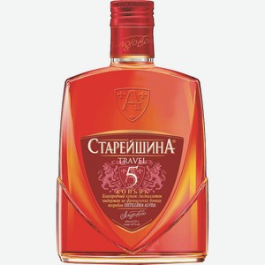 Коньяк Старейшина Тревел 5* 0.25л 40% Фляжка