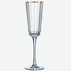 Набор бокалов для шампанского Cristal d`Arques Macassar gold 170 мл