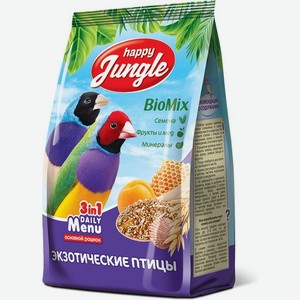Happy Jungle корм для экзотических птиц (500 г)