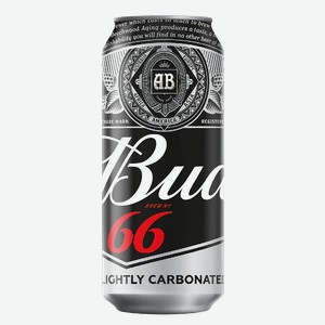 Пиво Bud 66 светлое, 0.45л Россия