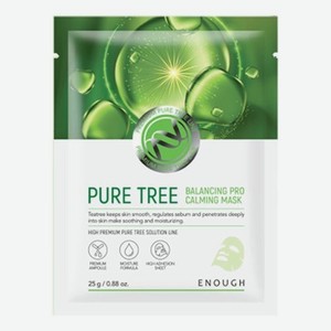 Успокаивающая тканевая маска с экстрактом чайного дерева Pure Tree Balancing Pro Calming Mask 25г: Маска 1шт