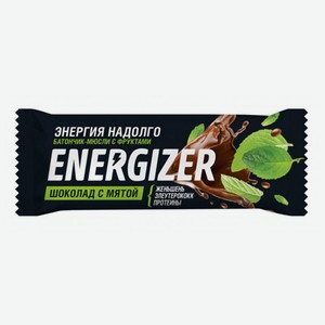 Батончик-мюсли Energizer Шоколад с фруктами и мятой 40 г