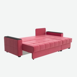Орматек Угловой диван-кровать Dusseldorf (Ткань: Велюр Forest 13 Красный) 143x202