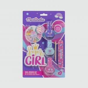 Средний набор для ногтей MARTINELIA Nail Design Kit, Super Girl 1 шт