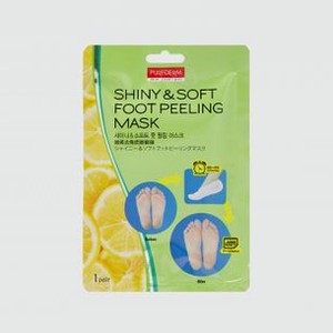 Отшелушивающая маска для ног PUREDERM Shiny & Soft Foot Peeling Mask 1 шт